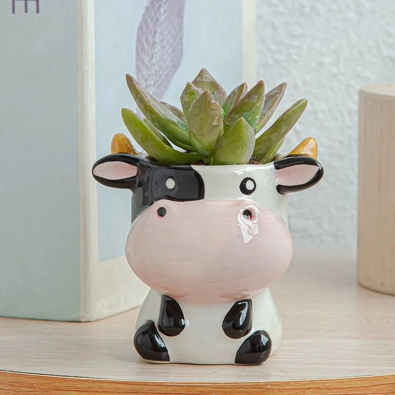 Nordic Style Ceramic Animal Flower Pot