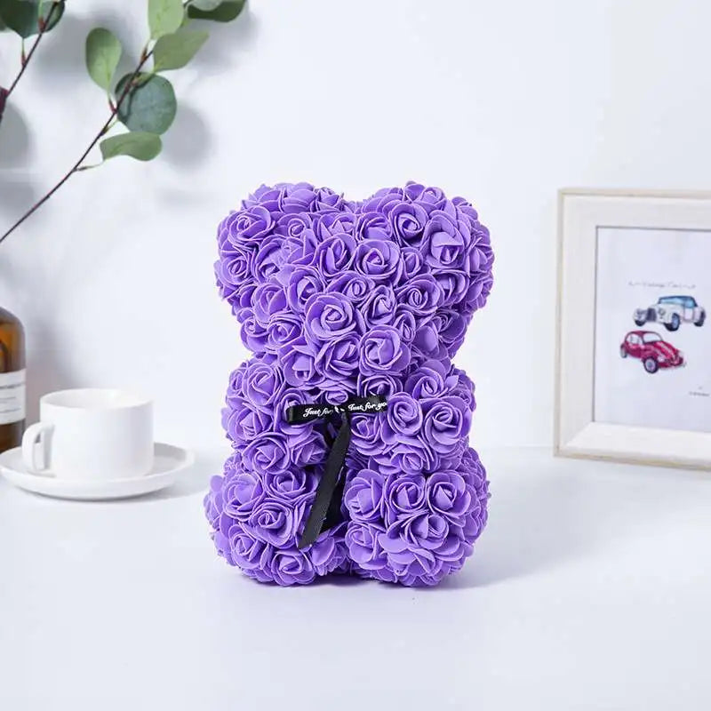 Rose Flower Teddy Bear