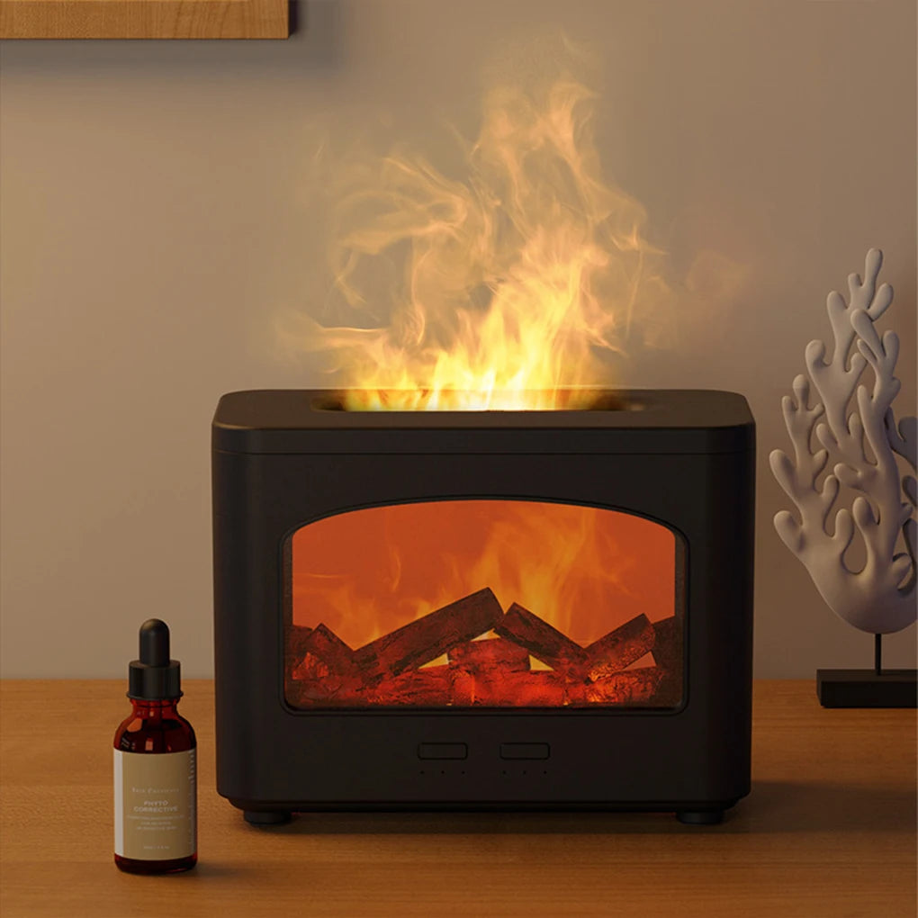 Essential Oil Diffuser Fire Place Effect Flame Humidifier