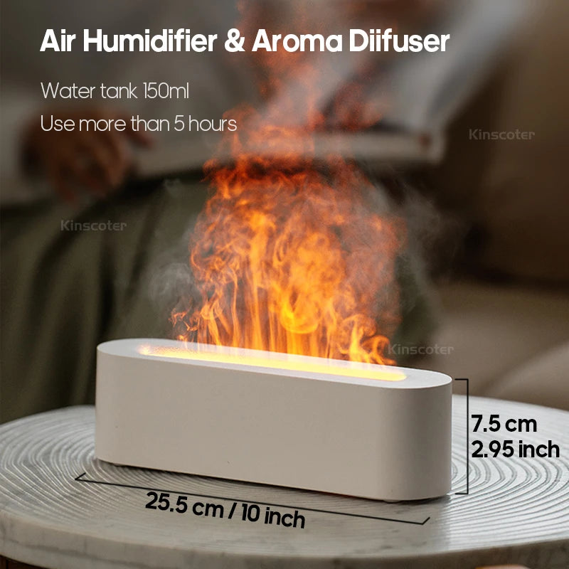 Essential Oil Aroma Diffuser Flame Air Humidifier