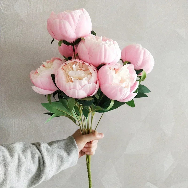 10 Peony Bouquet for Home Artificial Flowers