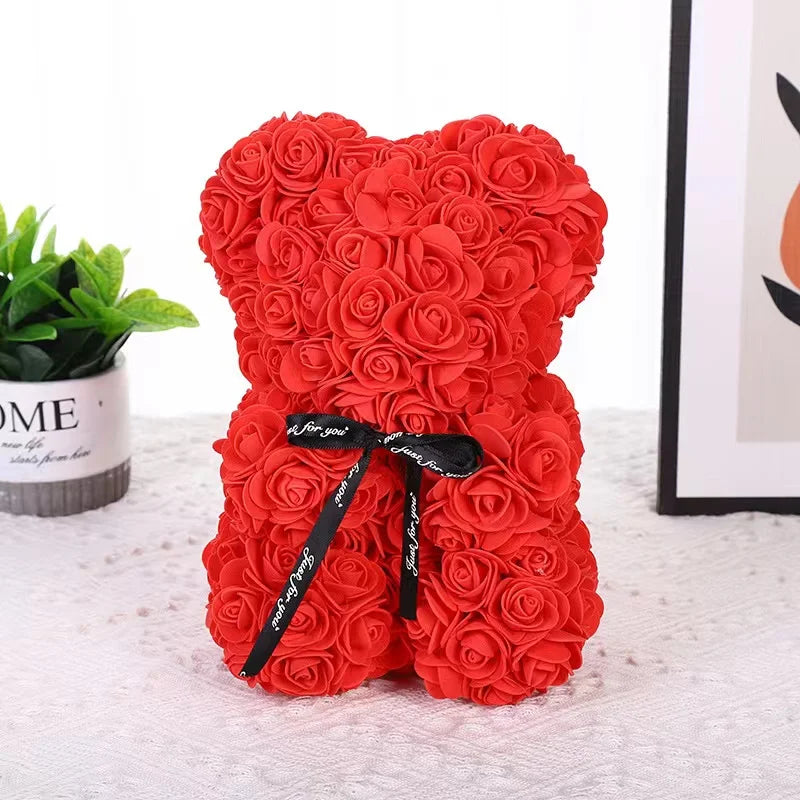 Rose Flower Teddy Bear